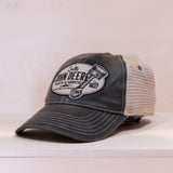 John Deere 6 Panel Unstruct Truker Cap Grey/Beige