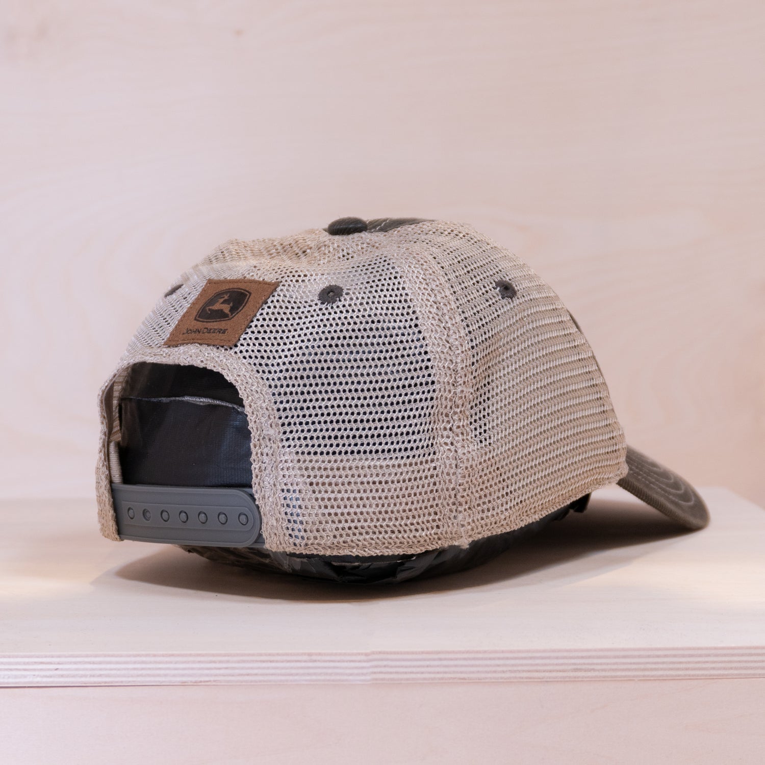 John Deere 6 Panel Unstruct Truker Cap Grey/Beige