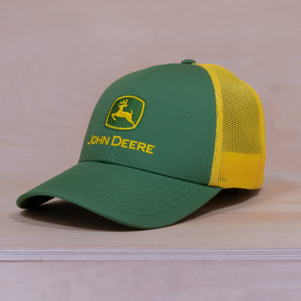 John Deere Logo Trucker Cap Green/Yellow