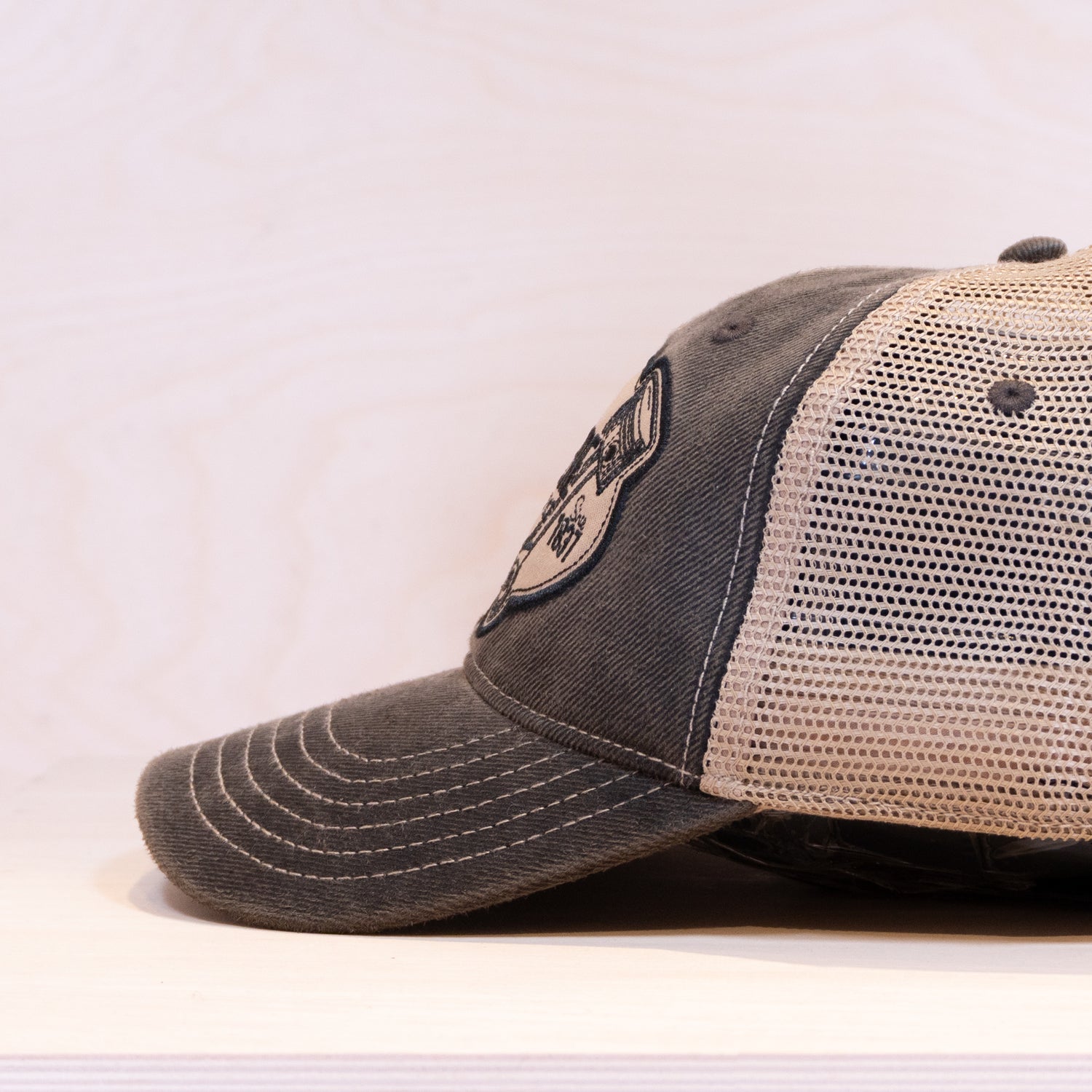 John Deere 6 Panel Unstruct Truker Cap Grey/Beige