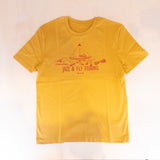 Lemmel Jazz And Fly Fishing T-shirt Ochre Yellow