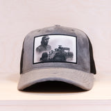 Lucente Race Velvet Cap Charcoal