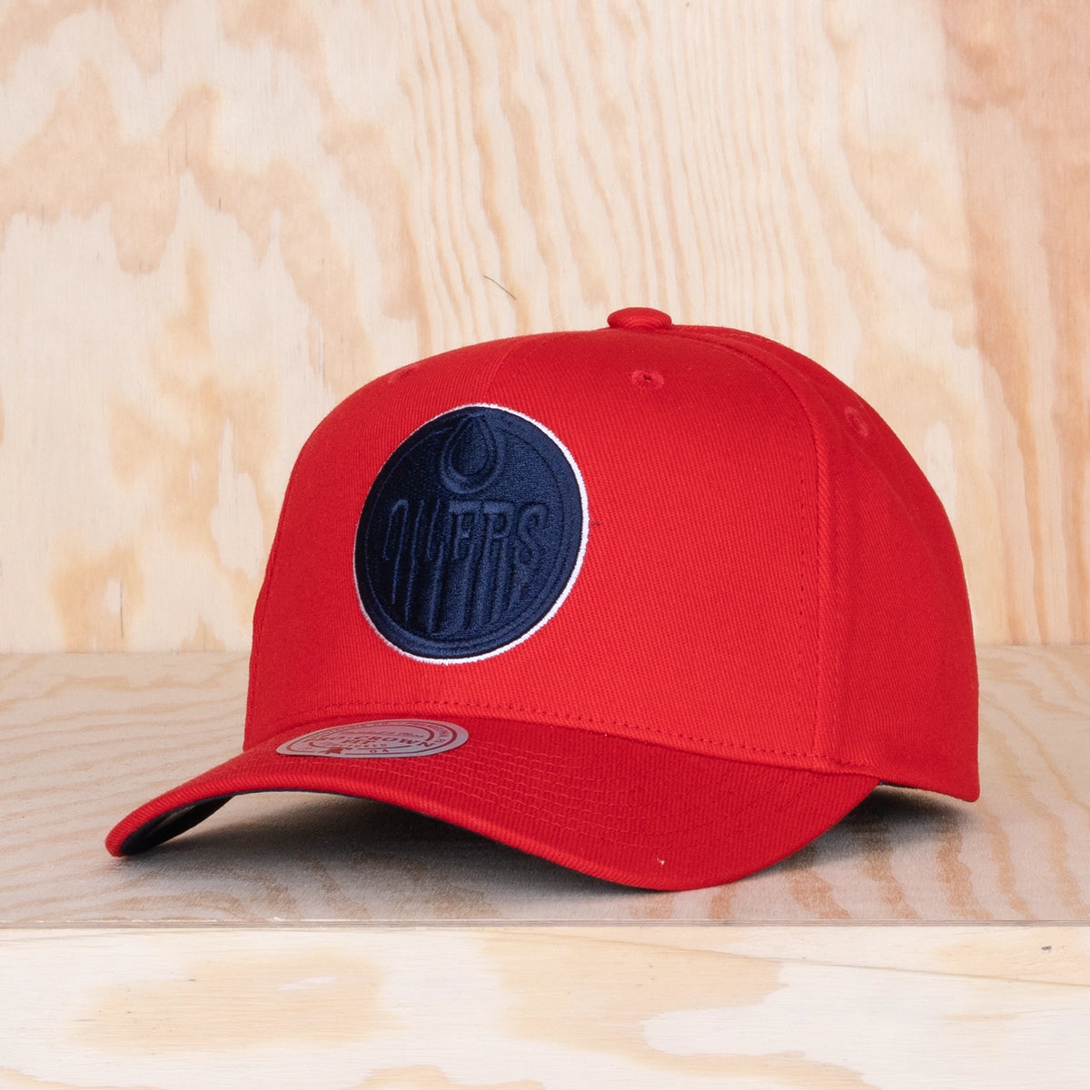 Mitchell & Ness Power Play Pro Crown Snapback Edmonton Oilers Red