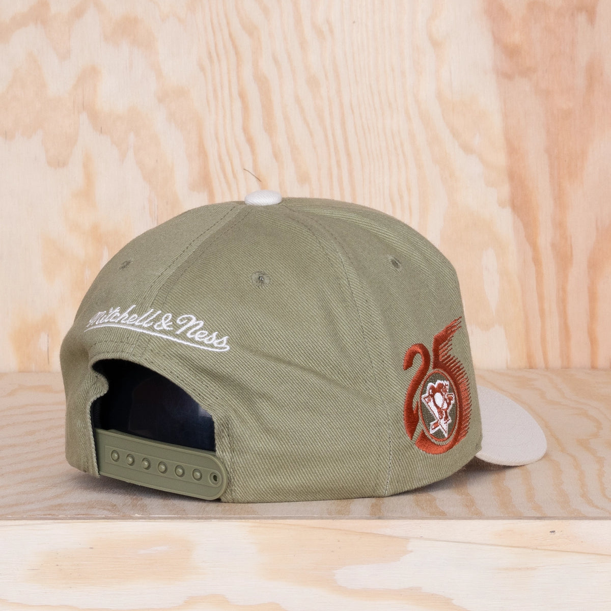 Mitchell & Ness Pecan Pro Crown Pittsburgh Penguins Green/Sand