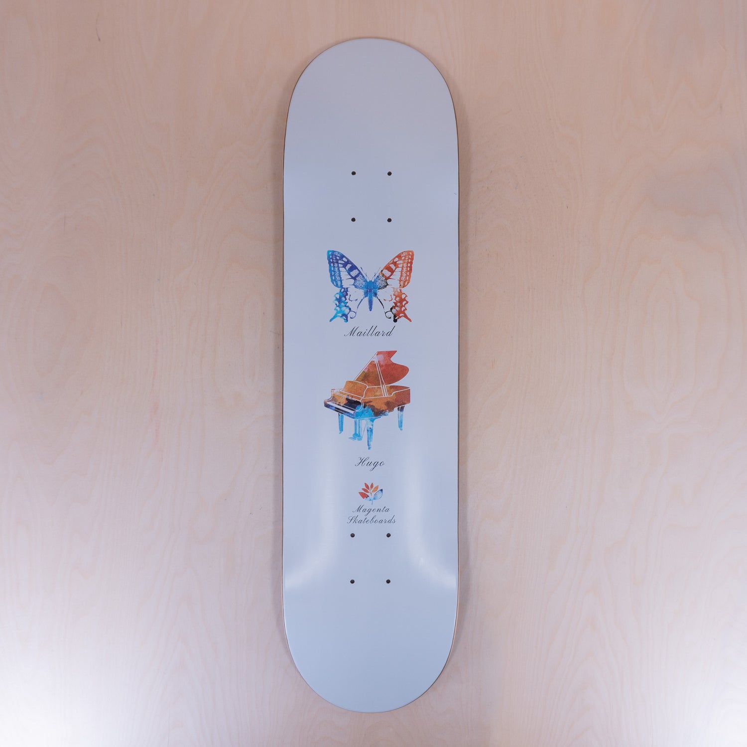 Magenta Butterfly 8.125 Skatedeck