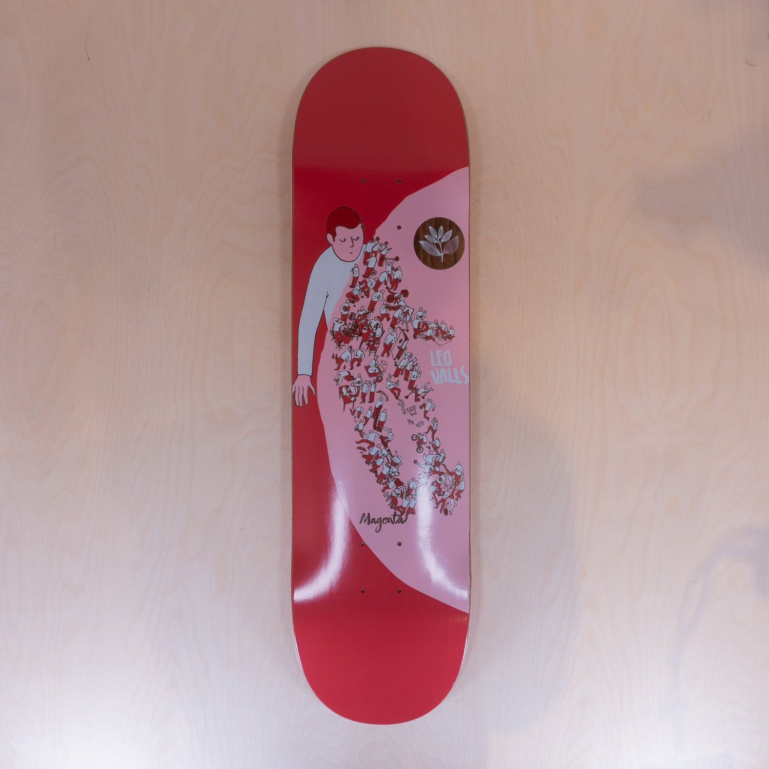 Magenta Leo Valls Extravision 8.25 Skatedeck