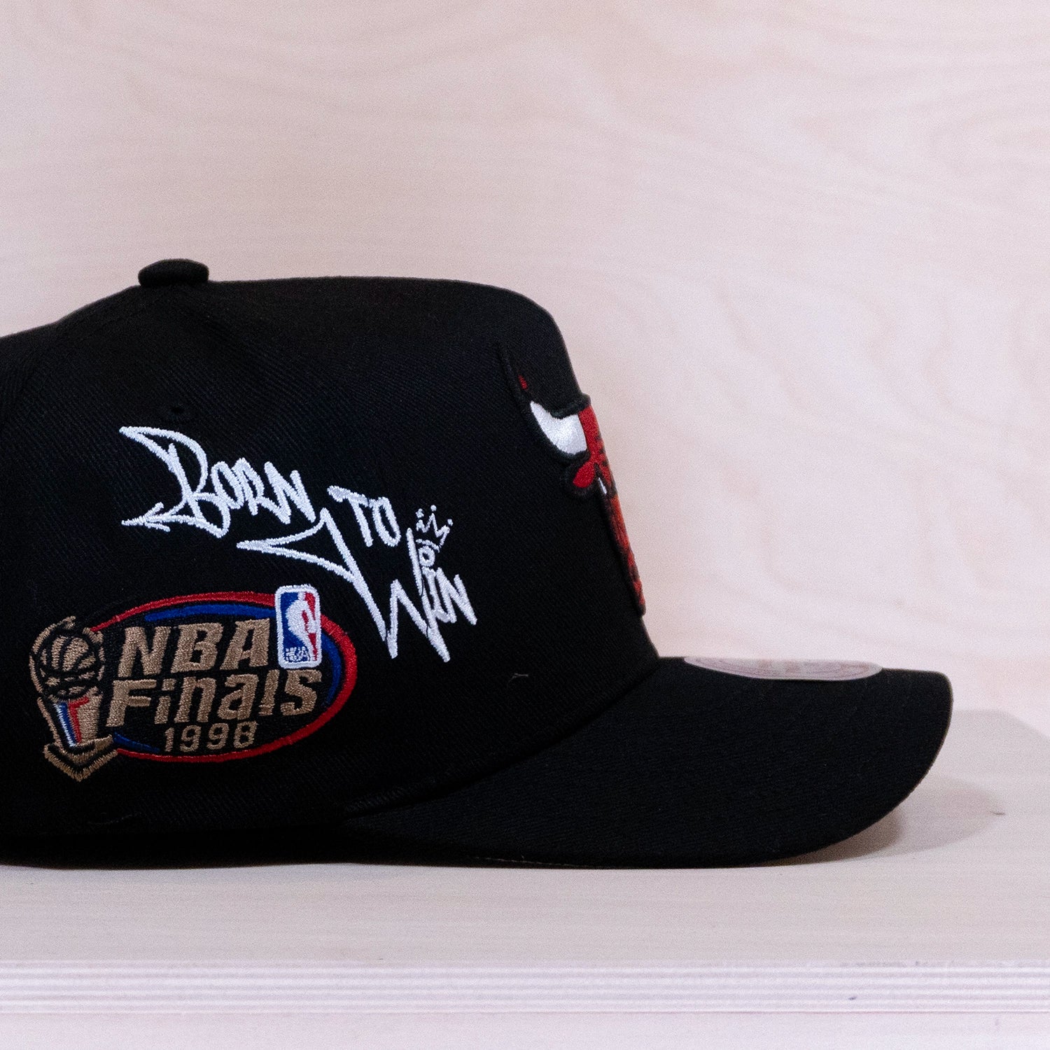 Mitchell & Ness Born To Win Pro Pinch Snapback Cap Black