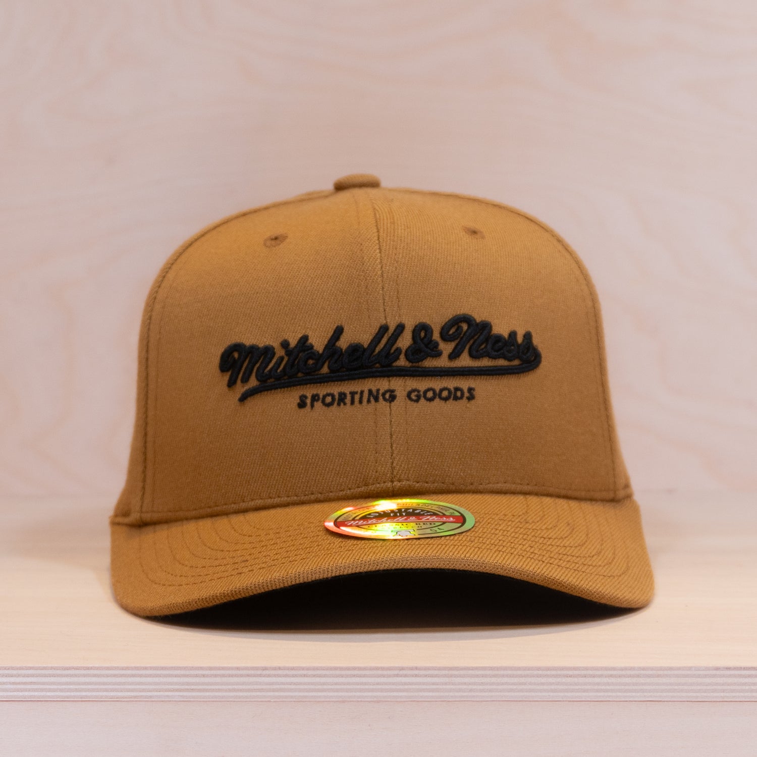 Mitchell & Ness Classic Script Snapback Cap Own Brand Mustard