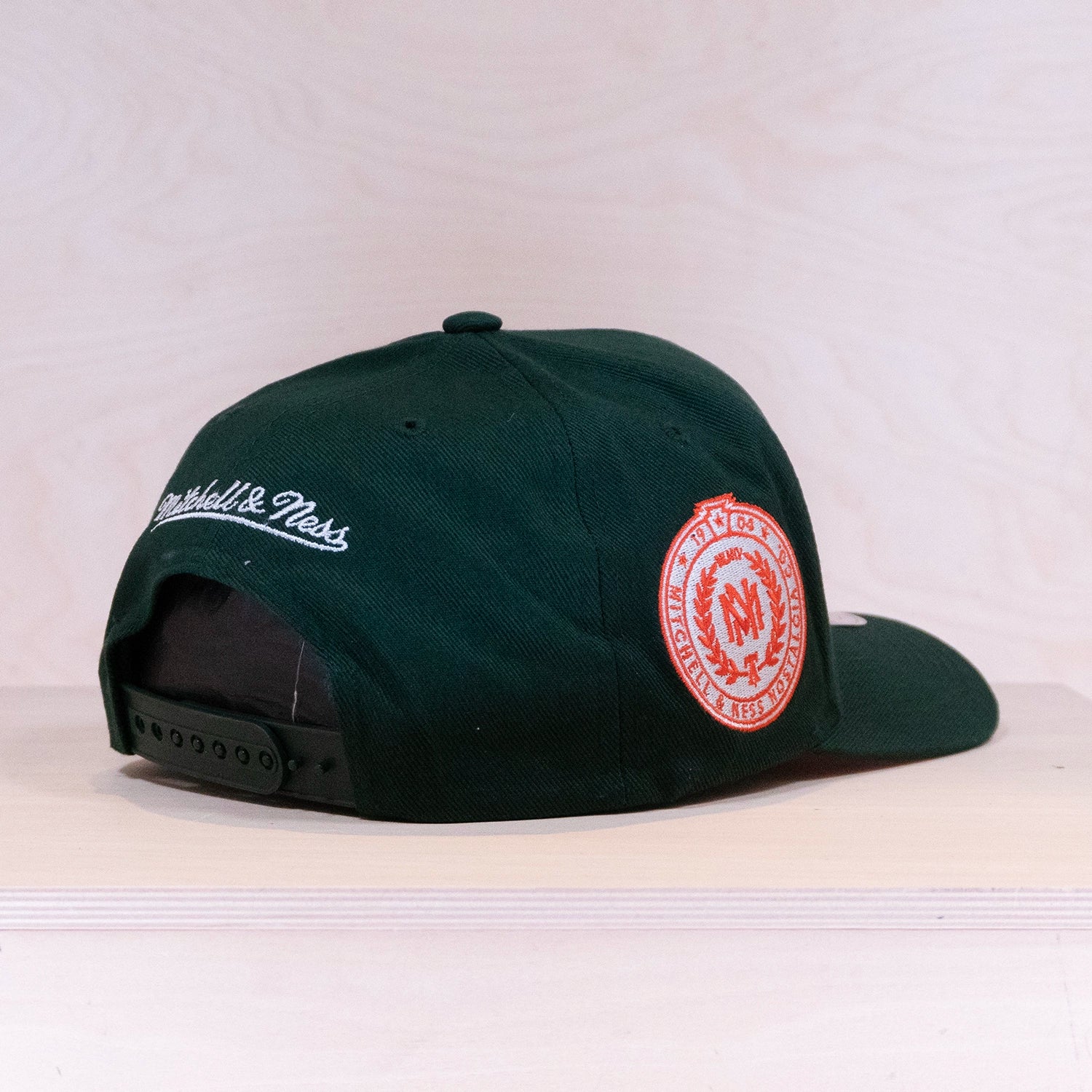 Mitchell & Ness Emerald Slam Pro Pinch Snapback Cap Green/Orange