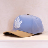 Mitchell & Ness Frosted Peak Pro Pinch Snapback Cap Blue/Beige