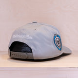 Mitchell & Ness Grey Blue Pro Crown Snapback Own Brand Grey
