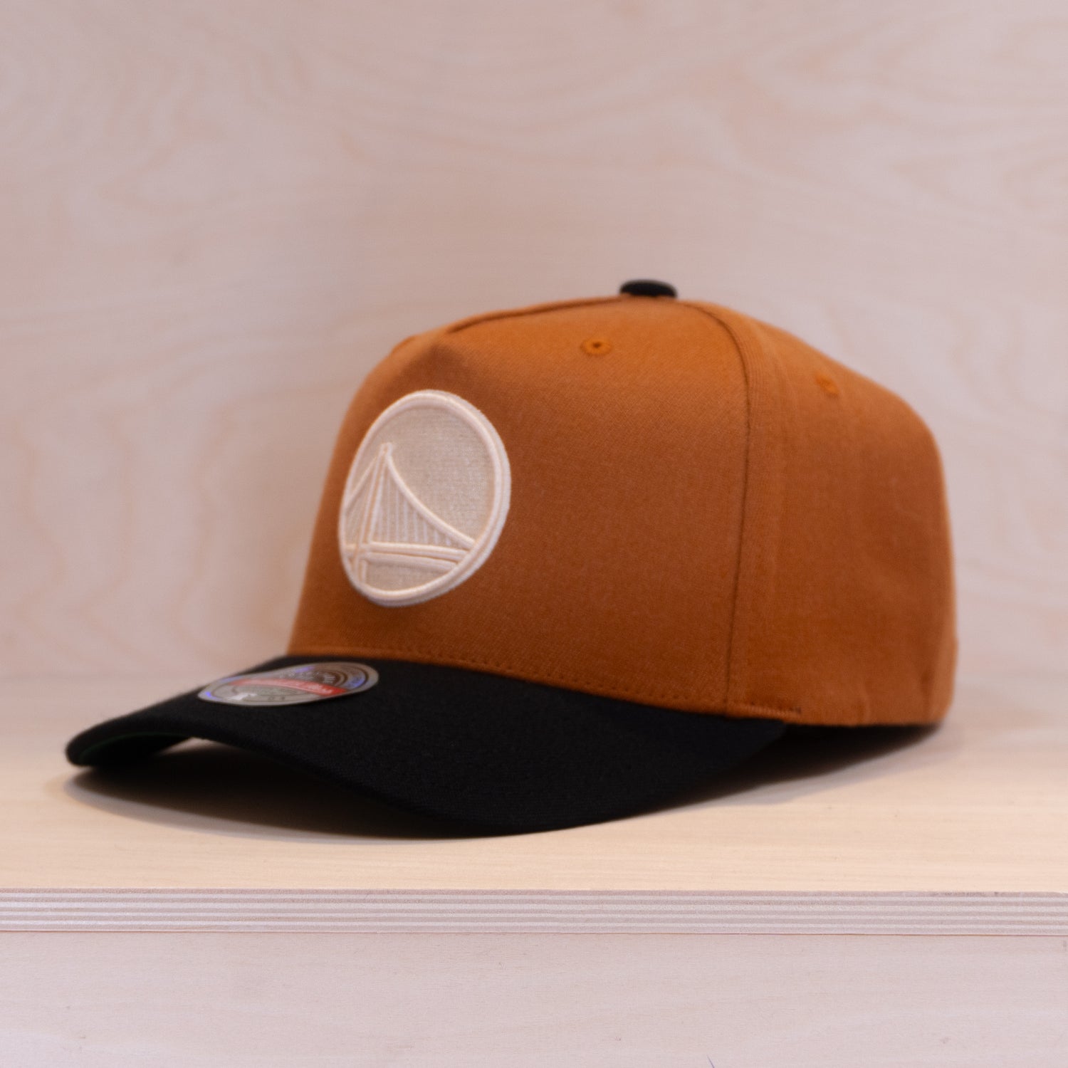 Mitchell & Ness Moonscape Classic Red Cap Golden State Warriors Burnt Orange/Black