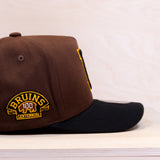Mitchell & Ness Patches Exclusive Boston Bruins Pro Crown Cap Brown/Black