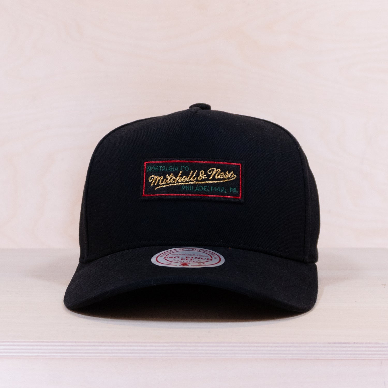 Mitchell & Ness Patches Exclusive Box Logo Cap Black