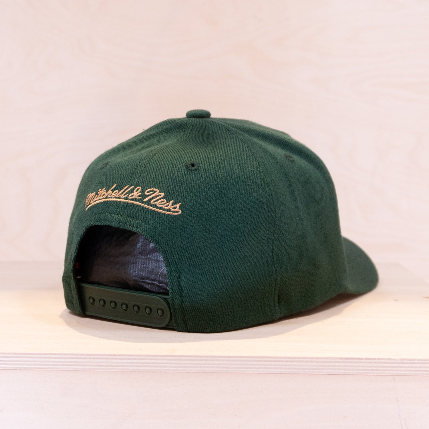 Mitchell & Ness Patches Exclusive Faux Leather Logo Cap Green