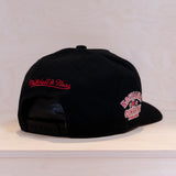 Mitchell & Ness Patches Exclusive Pinscript Pro Crown Cap Black/Red