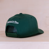 Mitchell & Ness Branded Pinscript Cap Dark Green