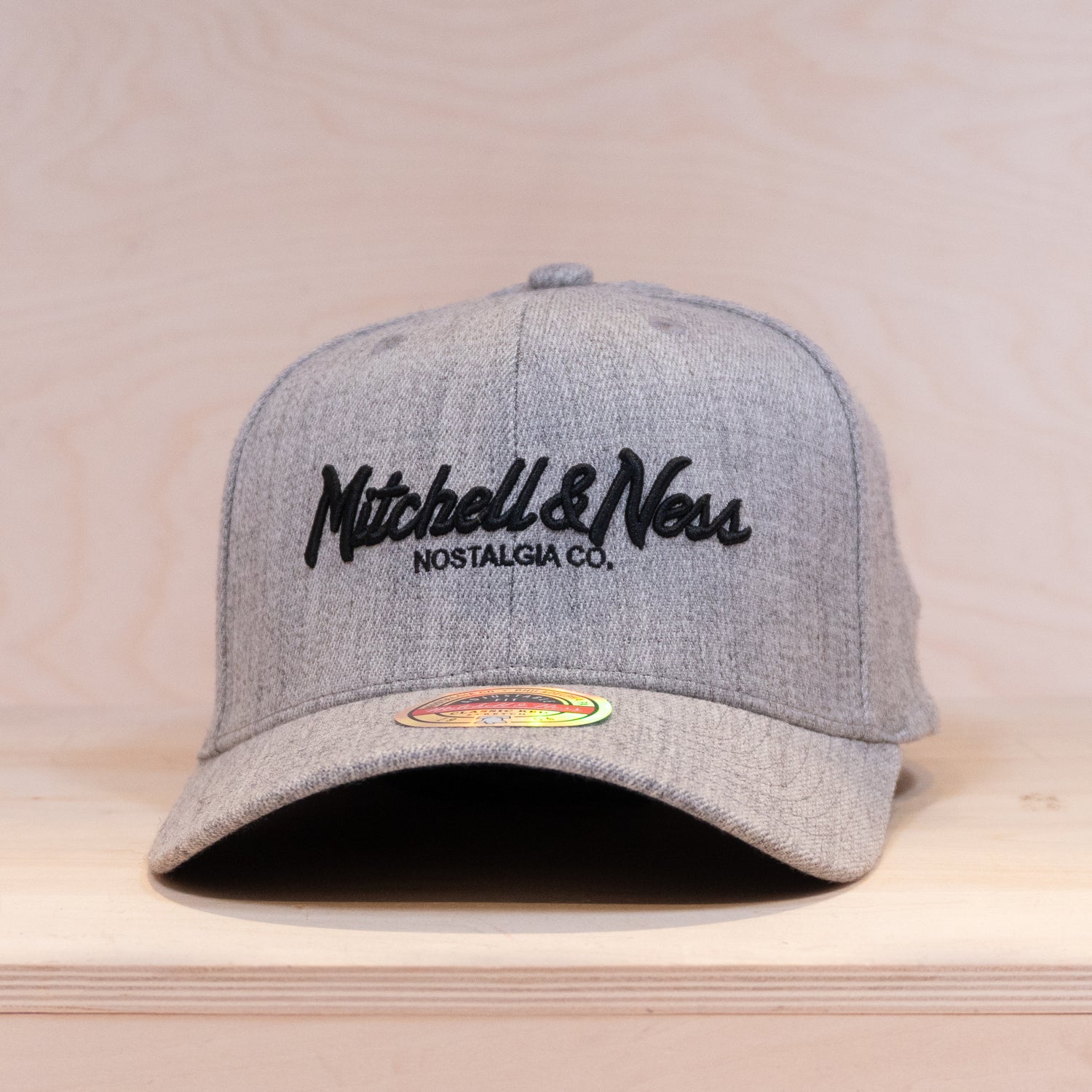 Mitchell & Ness Pinscript Classic Red Cap Heather Grey