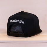 Mitchell & Ness Retro Logo Classic Red Snapback Own Brand Black