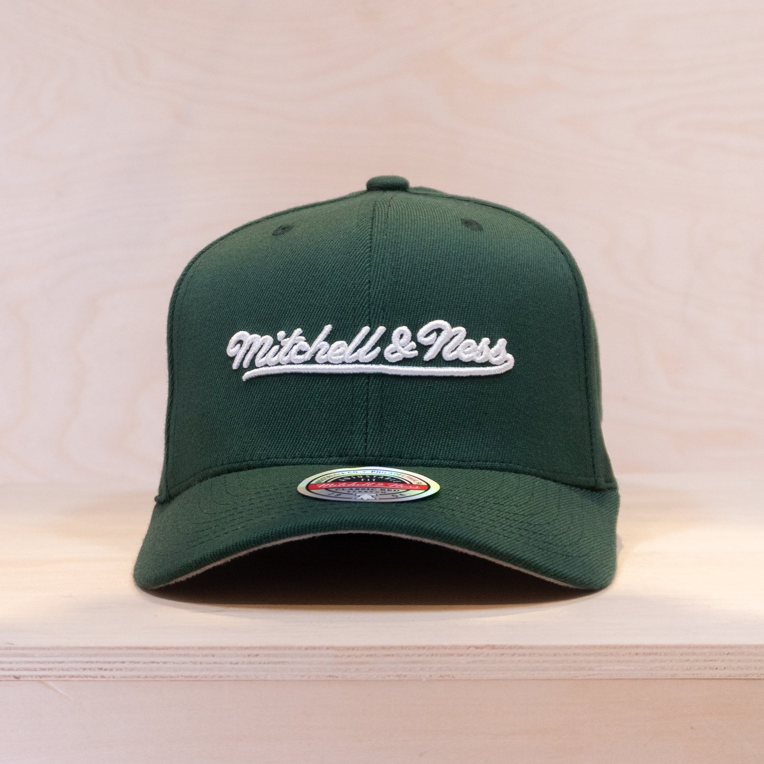 Mitchell & Ness Script Stretch Snapback Cap Own Brand Dark Green