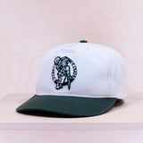 Mitchell & Ness Side Script Caddy Fit Cap White/Green