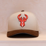 Mitchell & Ness Tawny Pro Crown Milwaukee Bucks Cream/Brown