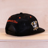 Mitchell & Ness Team Seal Trucker Cap Anaheim Ducks Black