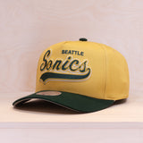 Mitchell & Ness Harvest Gold Pro Crown Seattle Supersonics Gold/Green