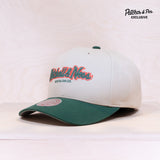 Mitchell & Ness Patches Exclusive Pinscript Pro Crown Cap Cream/Green
