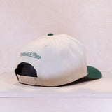Mitchell & Ness Patches Exclusive Pinscript Pro Crown Cap Cream/Green