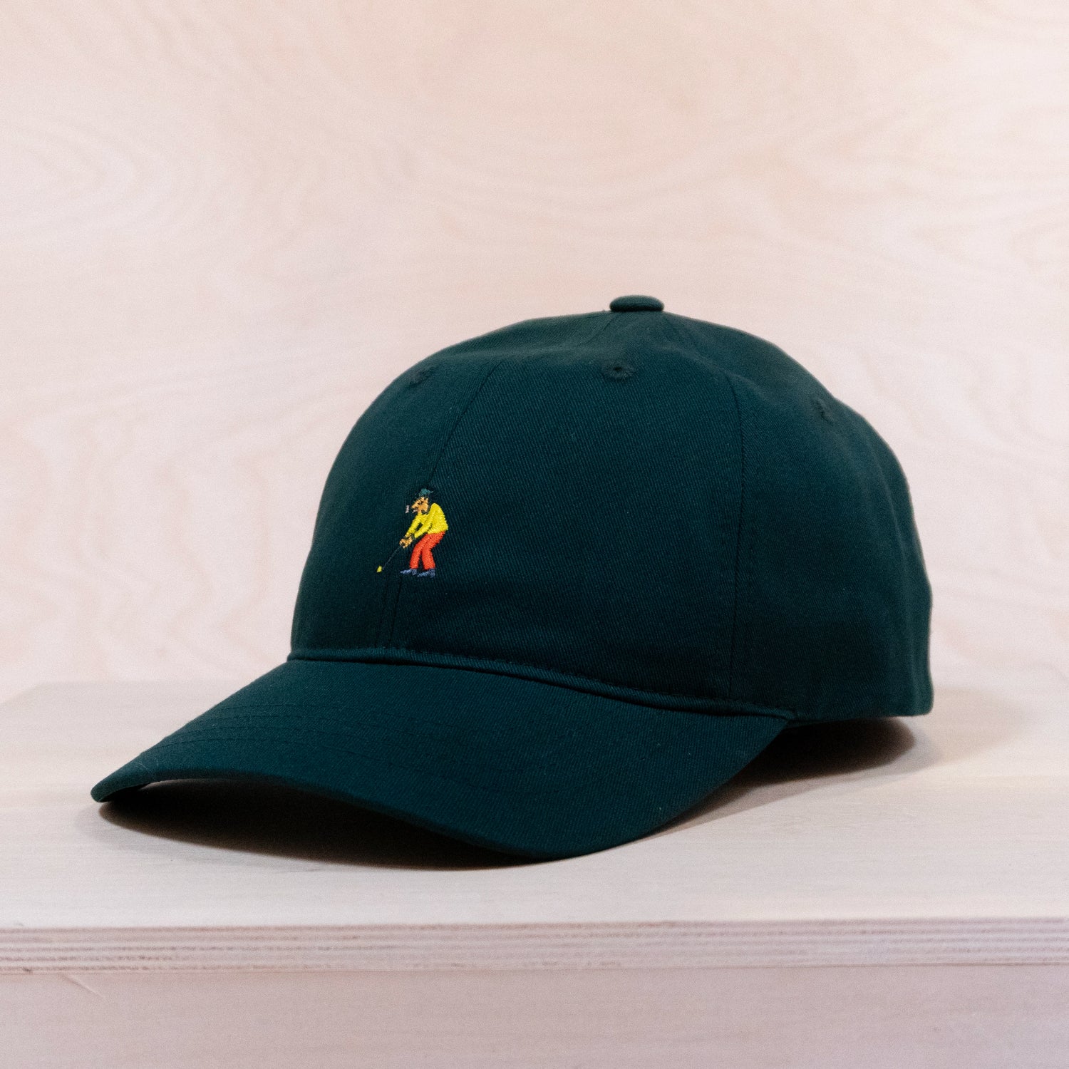 Multiservice World Cotton Twill Golfer Cap Dark Forest