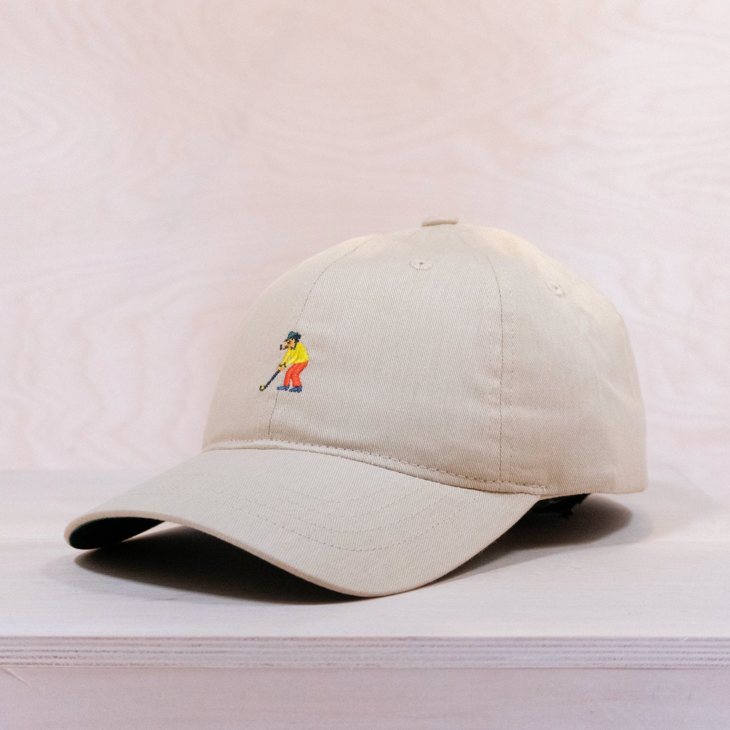 Multiservice World Cotton Twill Golfer Cap Gravel