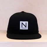 New Black Box Snapback Cap Black