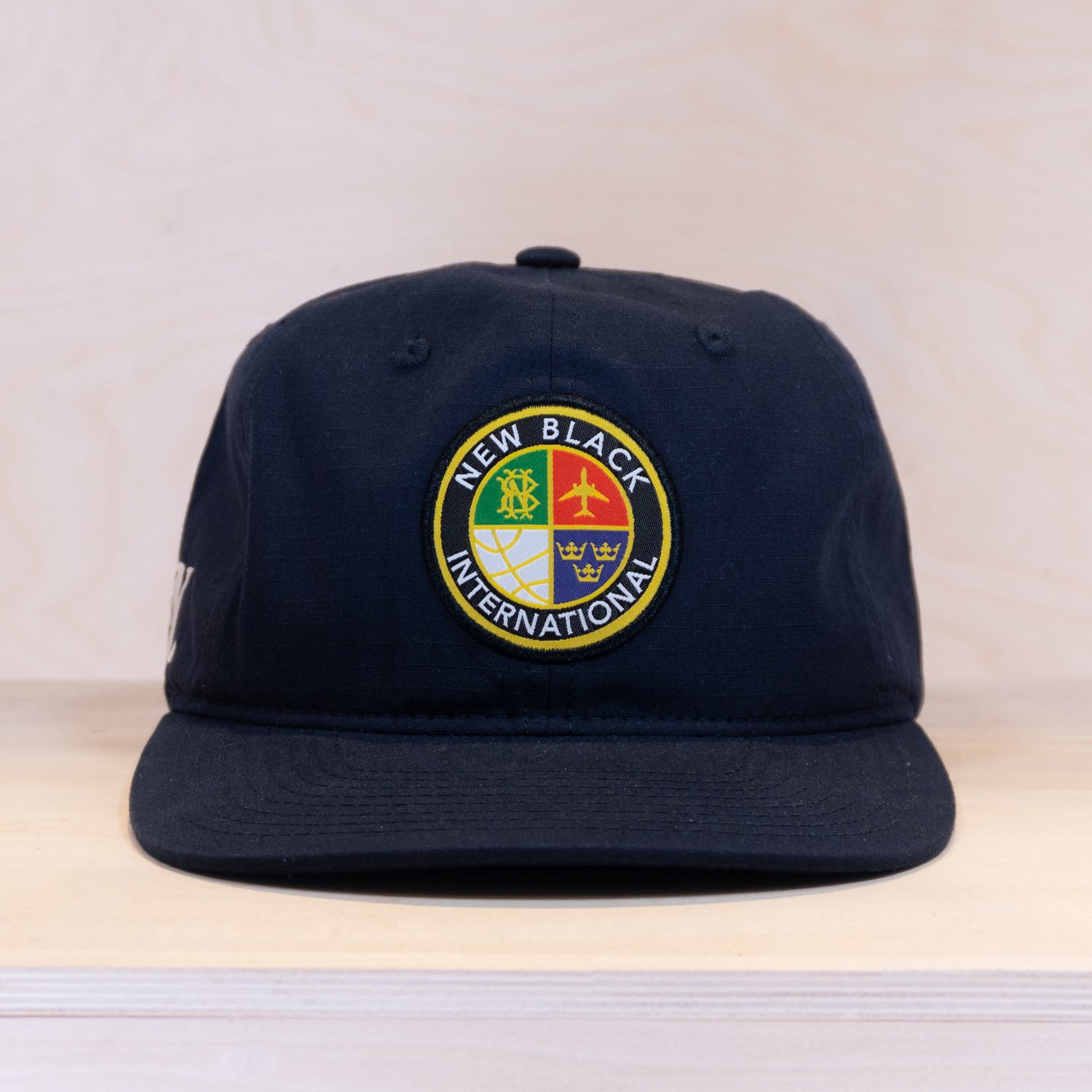 New Black Emblem 6-Panel Cap Navy