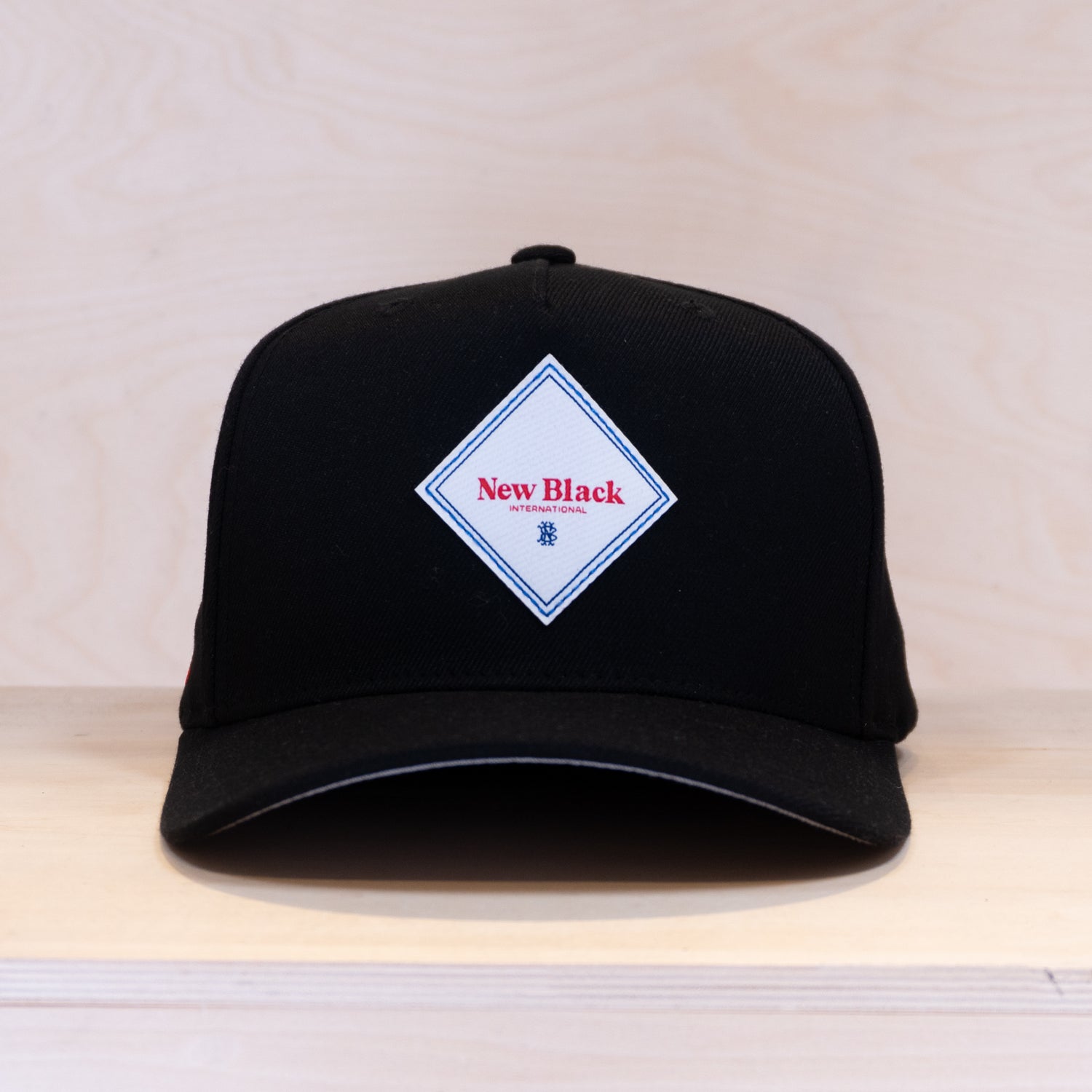 New Black International A-frame Cap Black