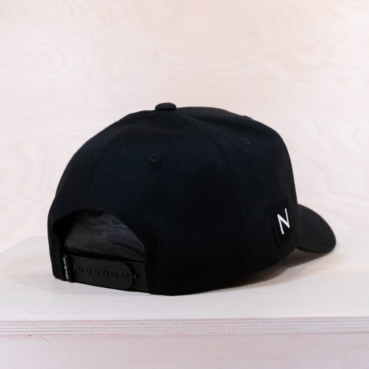 New Black Letter A-frame Cap Black