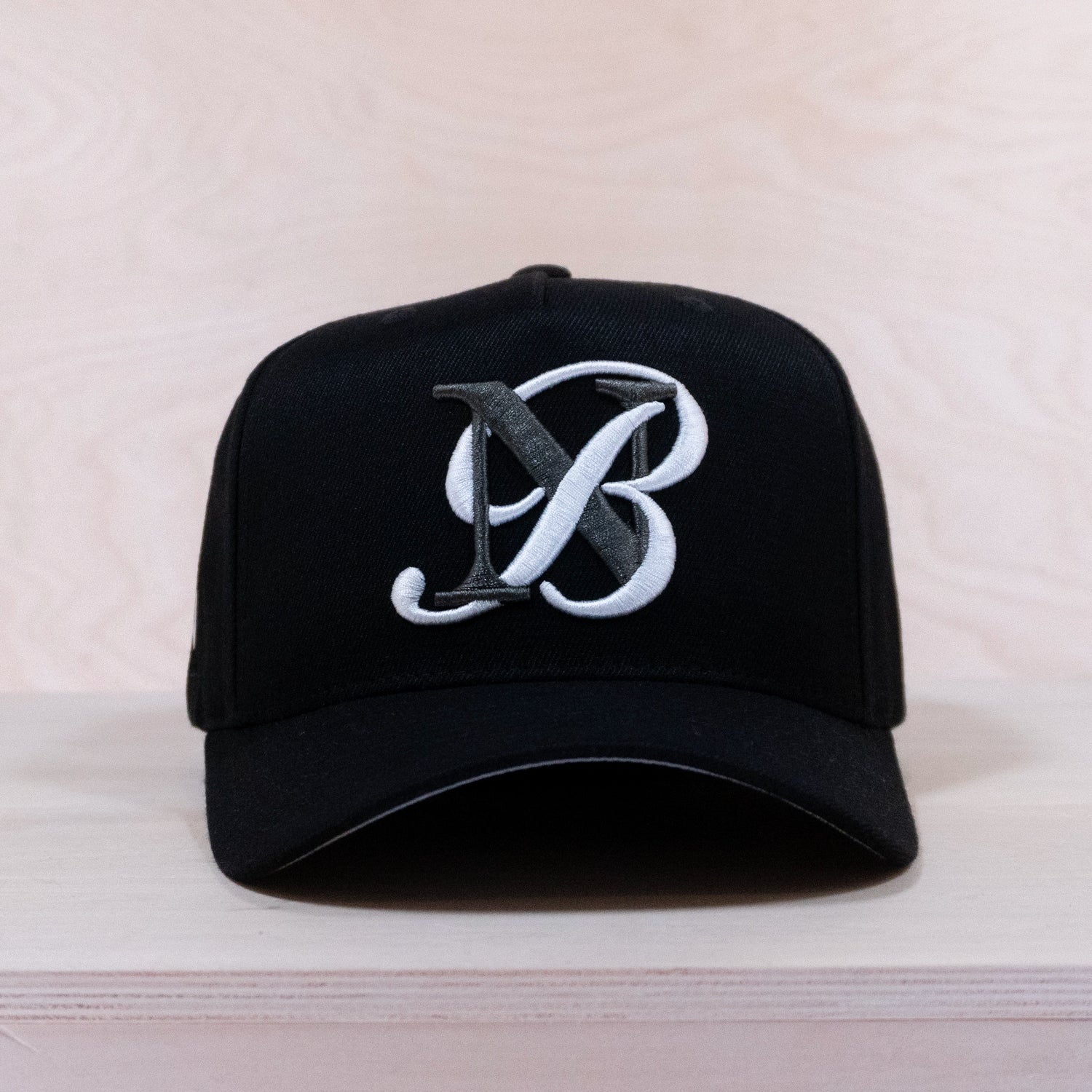 New Black Letter A-frame Cap Black