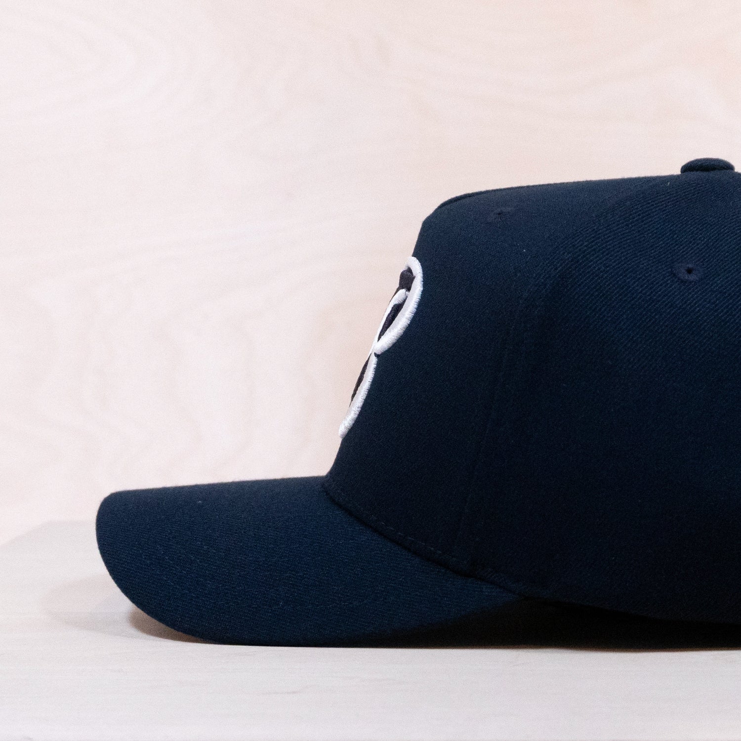 New Black Letter A-frame Cap Dark Navy