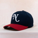 New Black Luxe A-Frame Cap Dark Navy