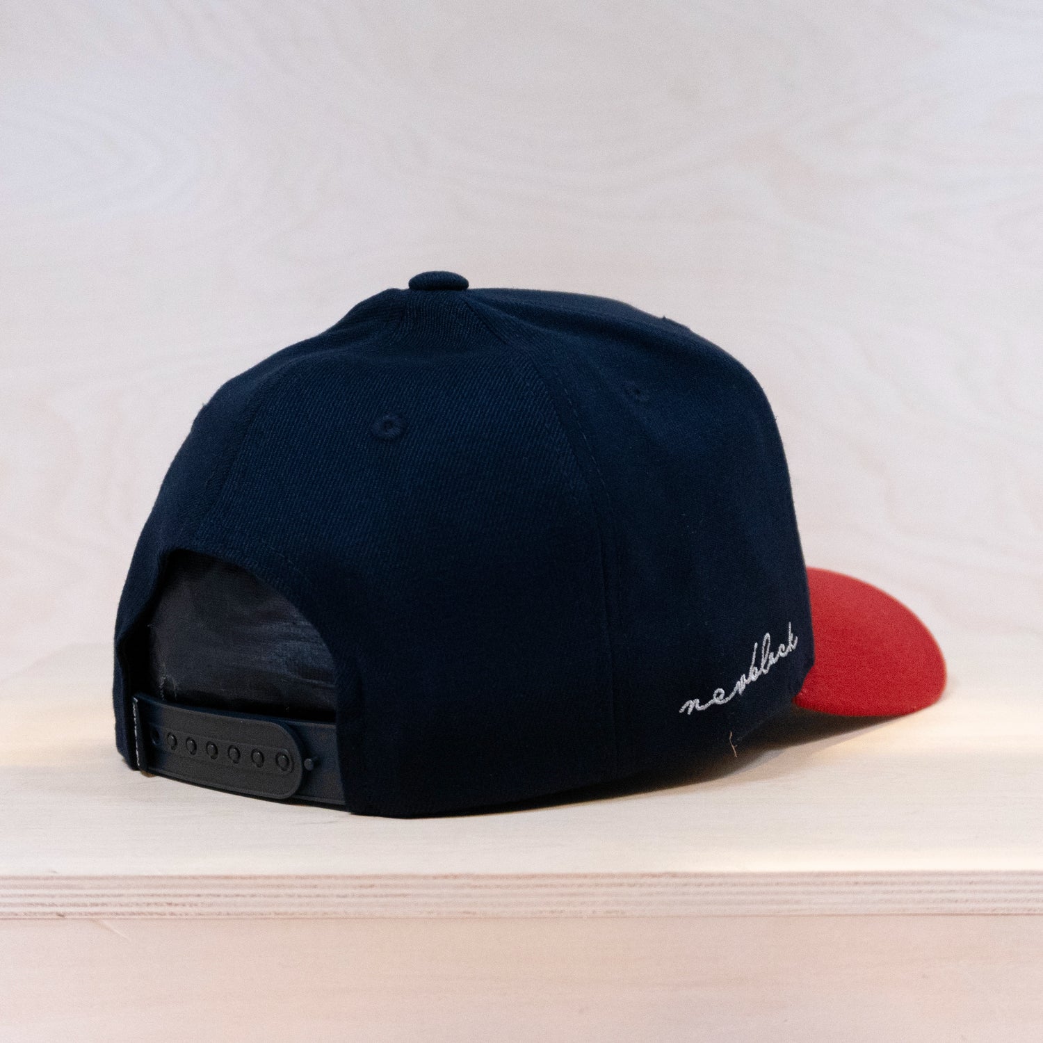 New Black Luxe A-Frame Cap Dark Navy