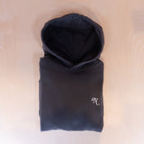 New Black Luxe Hoodie Asphalt Grey