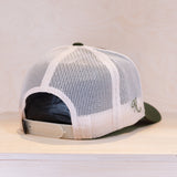 New Black Monogram Trucker Cap Olive