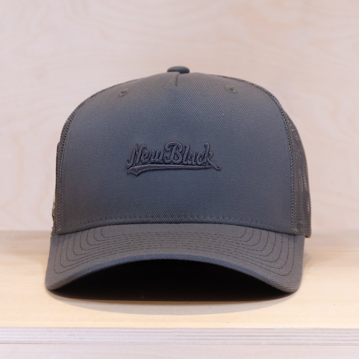 New Black Swing Trucker Cap Medium Grey