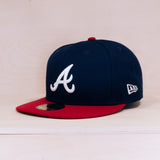 New Era 59FIFTY Authentic Collection Cap Atlanta Braves Navy/Red