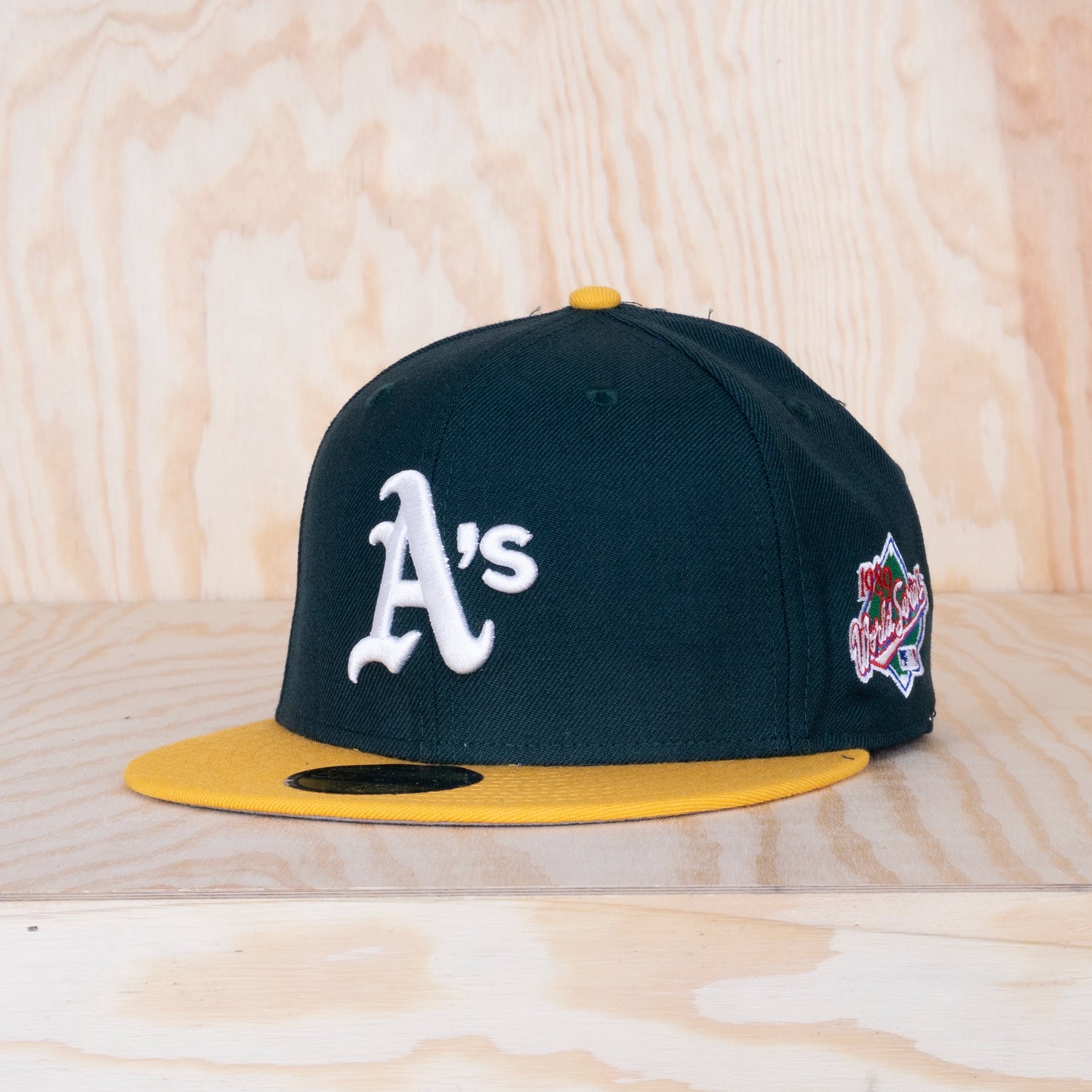 New Era 59FIFTY Oakland Athletics World Series Cap Green/Yellow