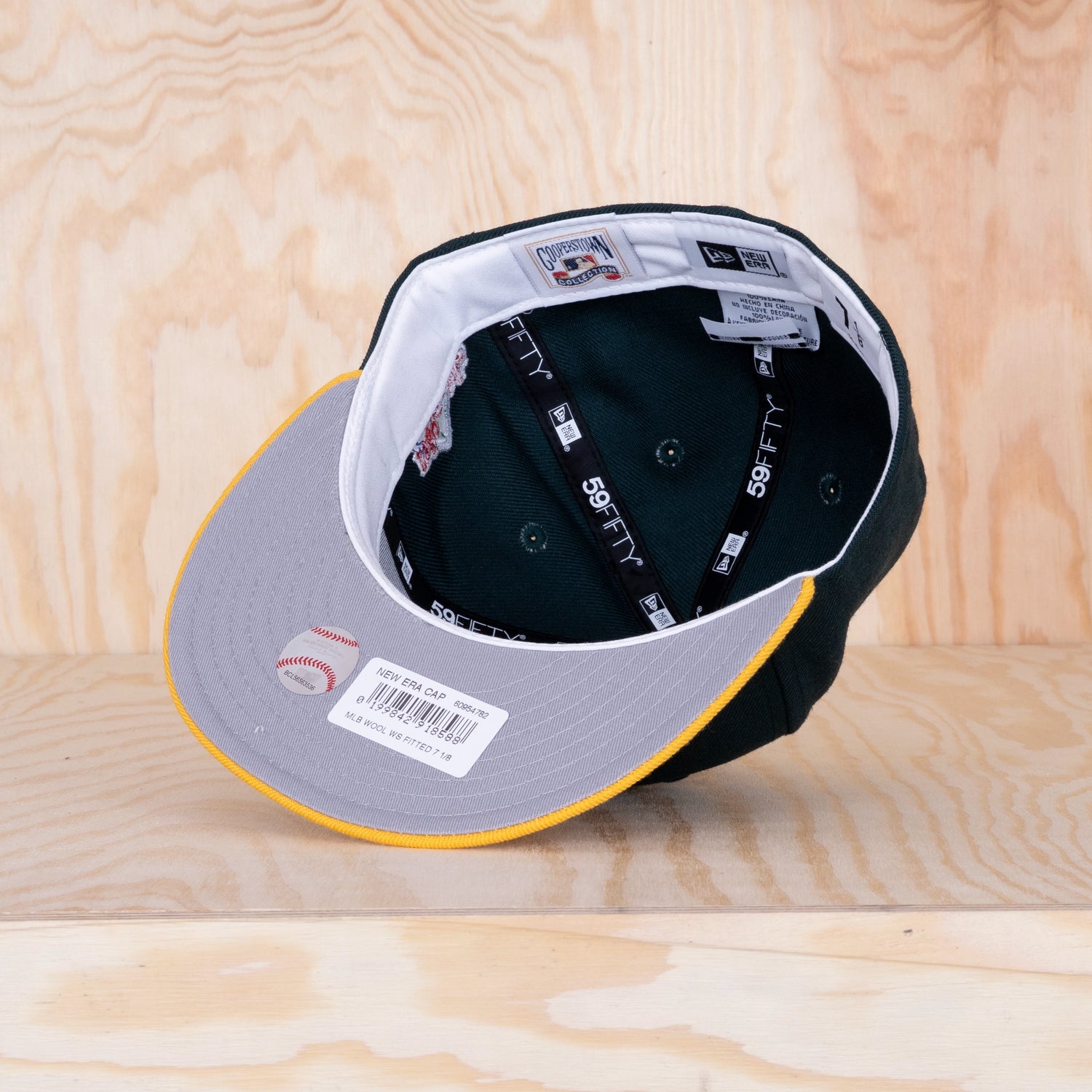 New Era 59FIFTY Oakland Athletics World Series Cap Green/Yellow