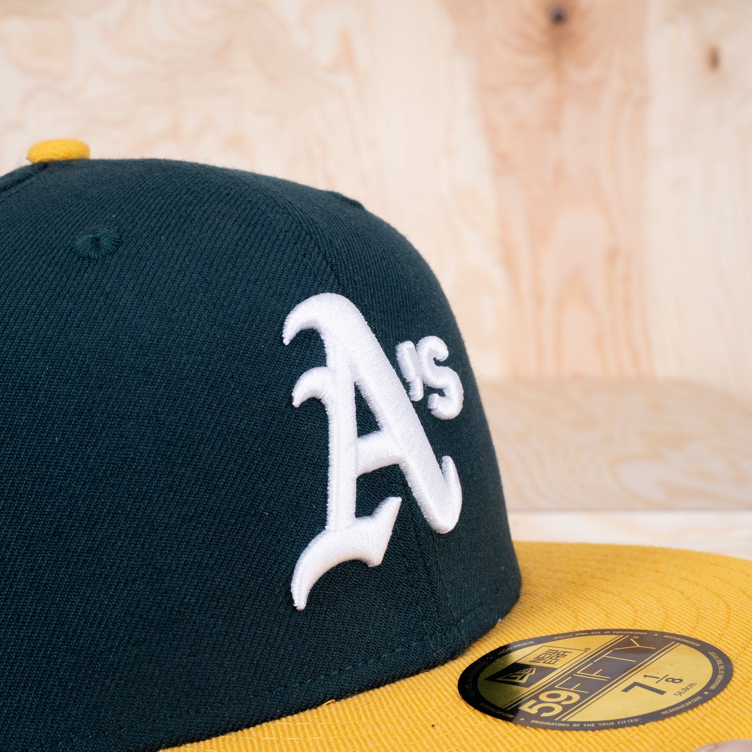 New Era 59FIFTY Oakland Athletics World Series Cap Green/Yellow