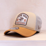 New Era 9FORTY Graphic Patch A-Frame Trucker Cap Cream