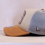 New Era 9FORTY Graphic Patch A-Frame Trucker Cap Cream