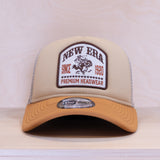 New Era 9FORTY Graphic Patch A-Frame Trucker Cap Cream